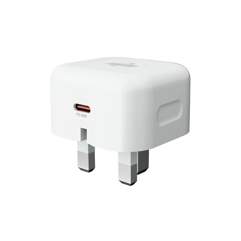 Foldable Type-C Charger - 20W PD Fast Charging Plug - Free Charging Cable