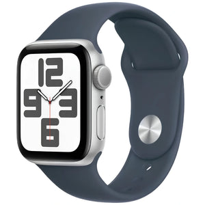 Brand New and Refurbished Apple watch se 2nd generation GPS silver aluminium case blue sport band