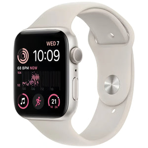 Brand New and Refurbished Apple watch se 2nd generation GPS silver aluminium case Starlight sport band