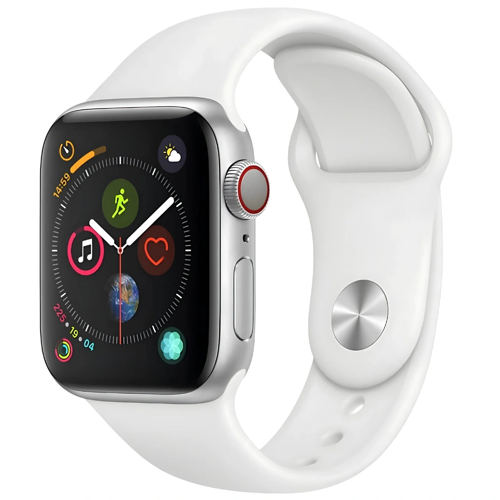 Brand New and refurbished Apple Watch series 9 Cellular silver Aluminum case silver sport band