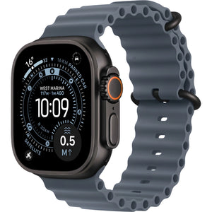 Refurbished Apple Watch Ultra 3 49MM Black Titanium Case with Anchor Blue Ocean Band