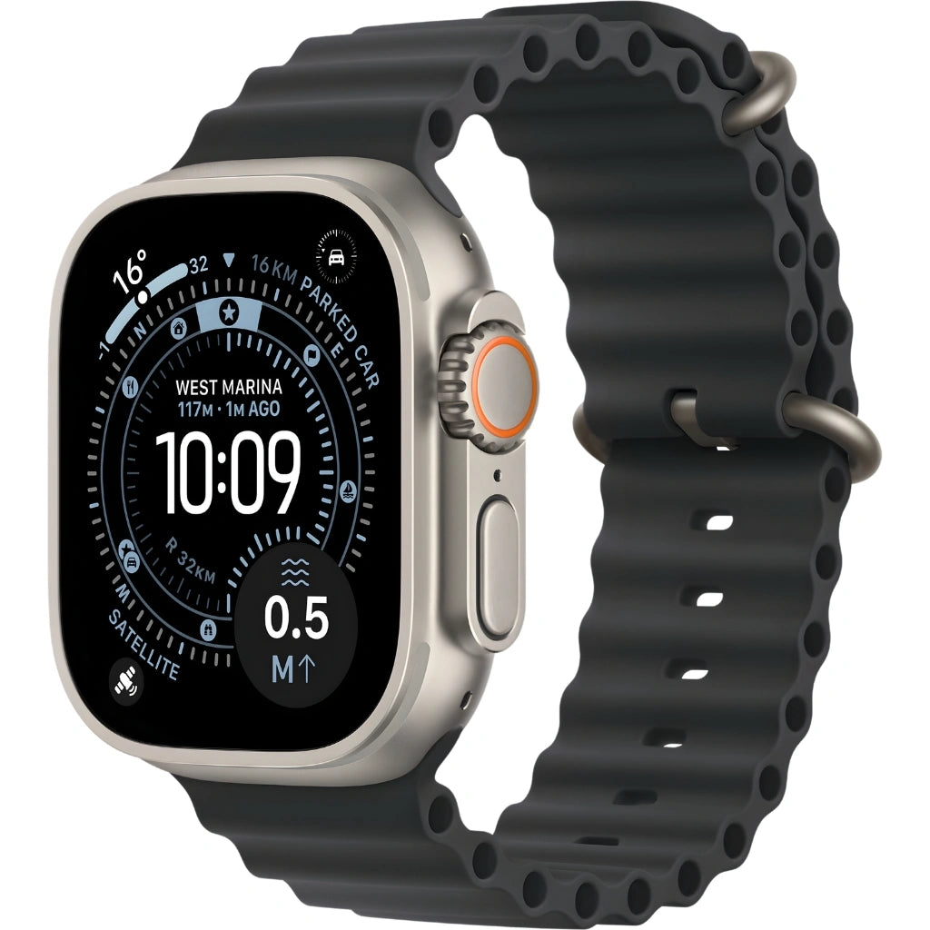Refurbished Apple Watch Ultra 3 49MM Natural Titanium Case with Black Ocean Band