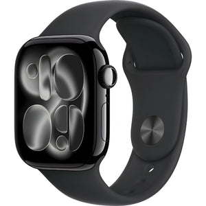 Refurbished Apple Watch Series 11 Jet Black Aluminium Case Black Sport Band