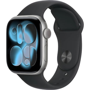 Refurbished Apple Watch Series 11 Space Grey Aluminium Case Black Sport Band