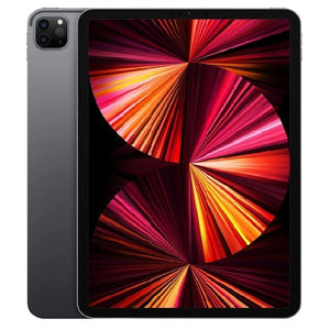 Apple iPad Pro 11-inch (3rd generation) Wi-Fi model in Space Gray, front view showing edge-to-edge display and back view with dual-camera system