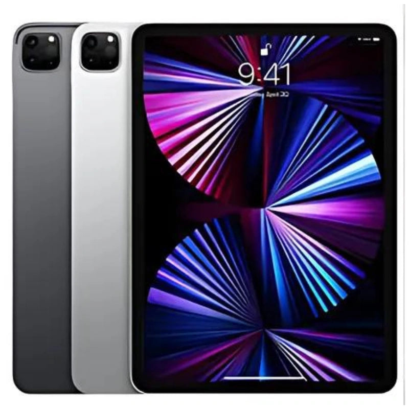 Apple iPad Pro 4th gen 11-inch M2 Wi-Fi in Space Gray & Silver, featuring the front display and sleek back with dual rear cameras