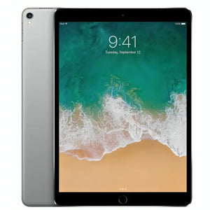2017 Apple iPad Pro 10.5-inch in space gray color, showing sleek design with Retina display