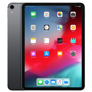 Apple iPad Pro 1st gen 11-inch Wi-Fi in Space Gray, featuring the front display and sleek dark gray back with a rear camera