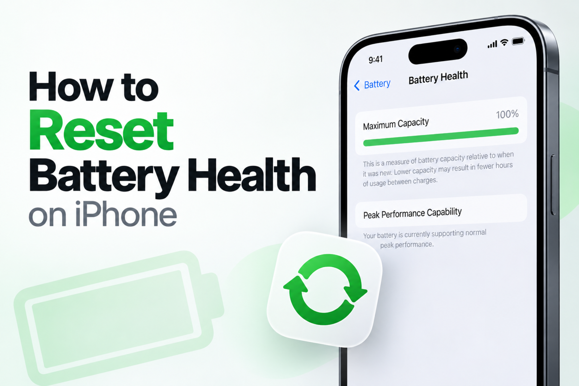 How to Reset Battery Health on iPhone