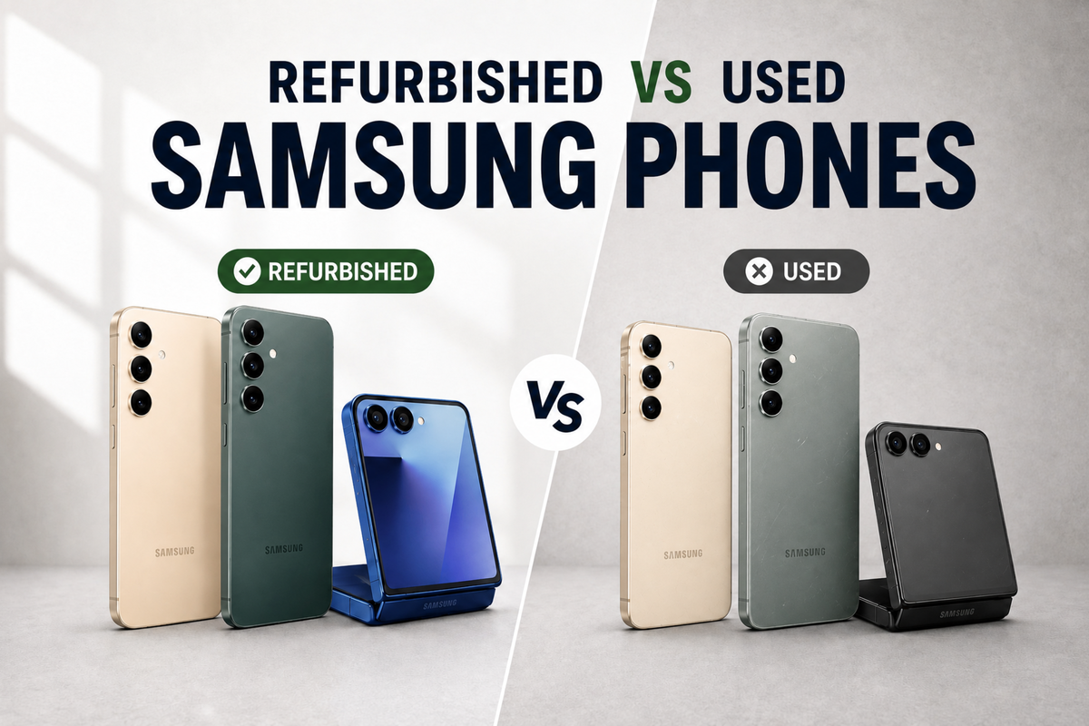 refurbished vs used samaung phones