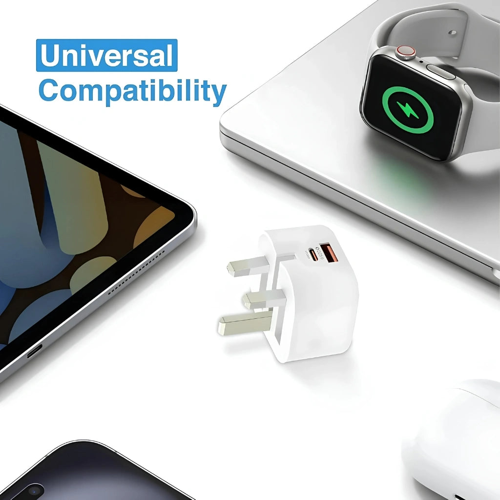 Brand New and Refurbished 30W Dual port USB-A and type-C charger