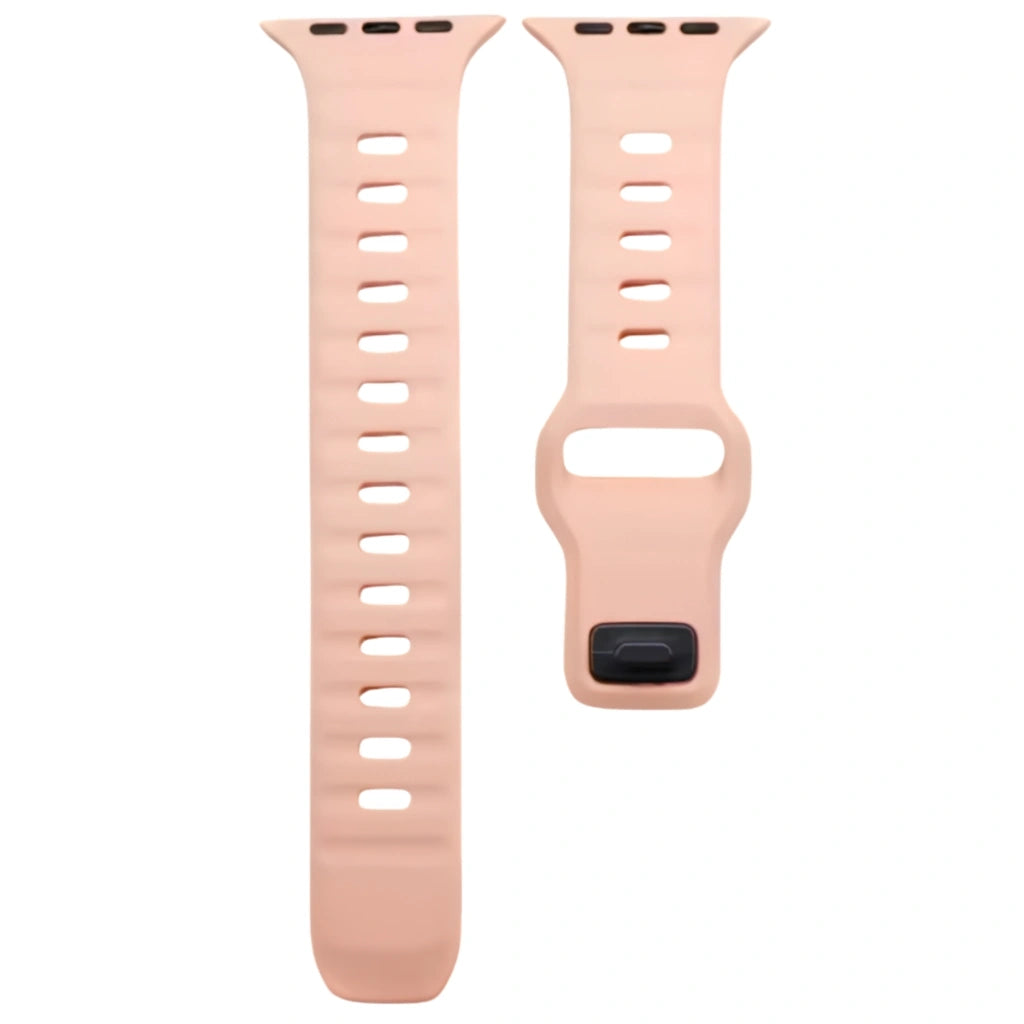 Brand New and Refurbished Apple Watch Pink Silicone Strap Ultra 2/Ultra + Series 10/7/SE Silicone
