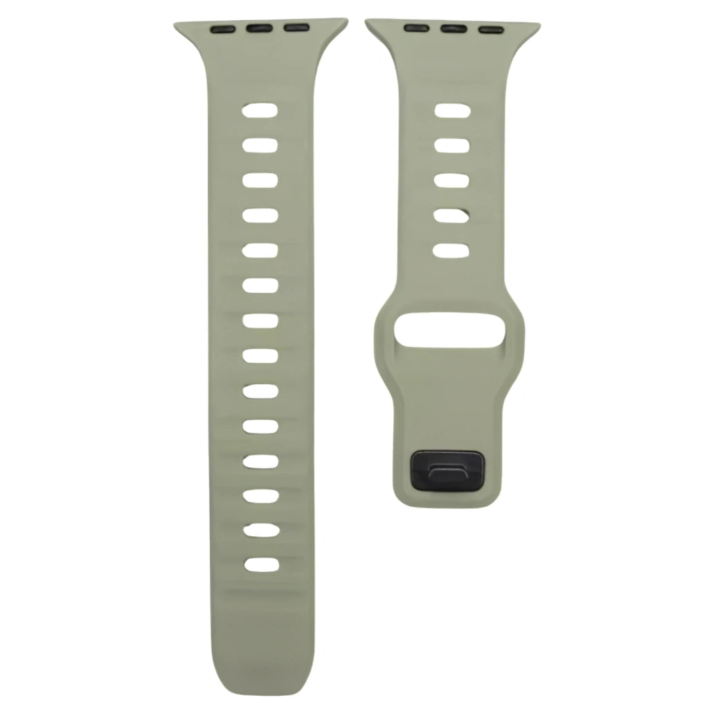 Brand New and Refurbished Apple Watch Starlight Silicone Strap Ultra 2/Ultra + Series 10/7/SE Silicone