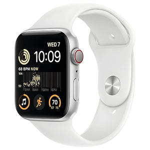 Brand New and Refurbished Apple watch se 2nd generation cellular silver aluminium case white sport band