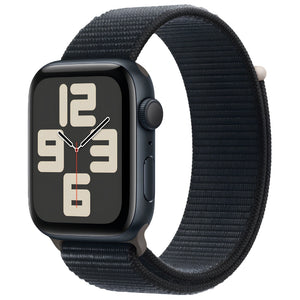 Brand New and Refurbished Apple watch se 2nd generation GPS Midnight aluminium case Black textile solo loop