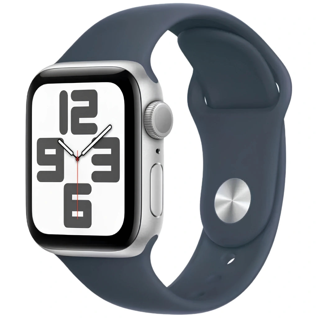 Brand New and Refurbished Apple watch se 2nd generation GPS silver aluminium case blue sport band