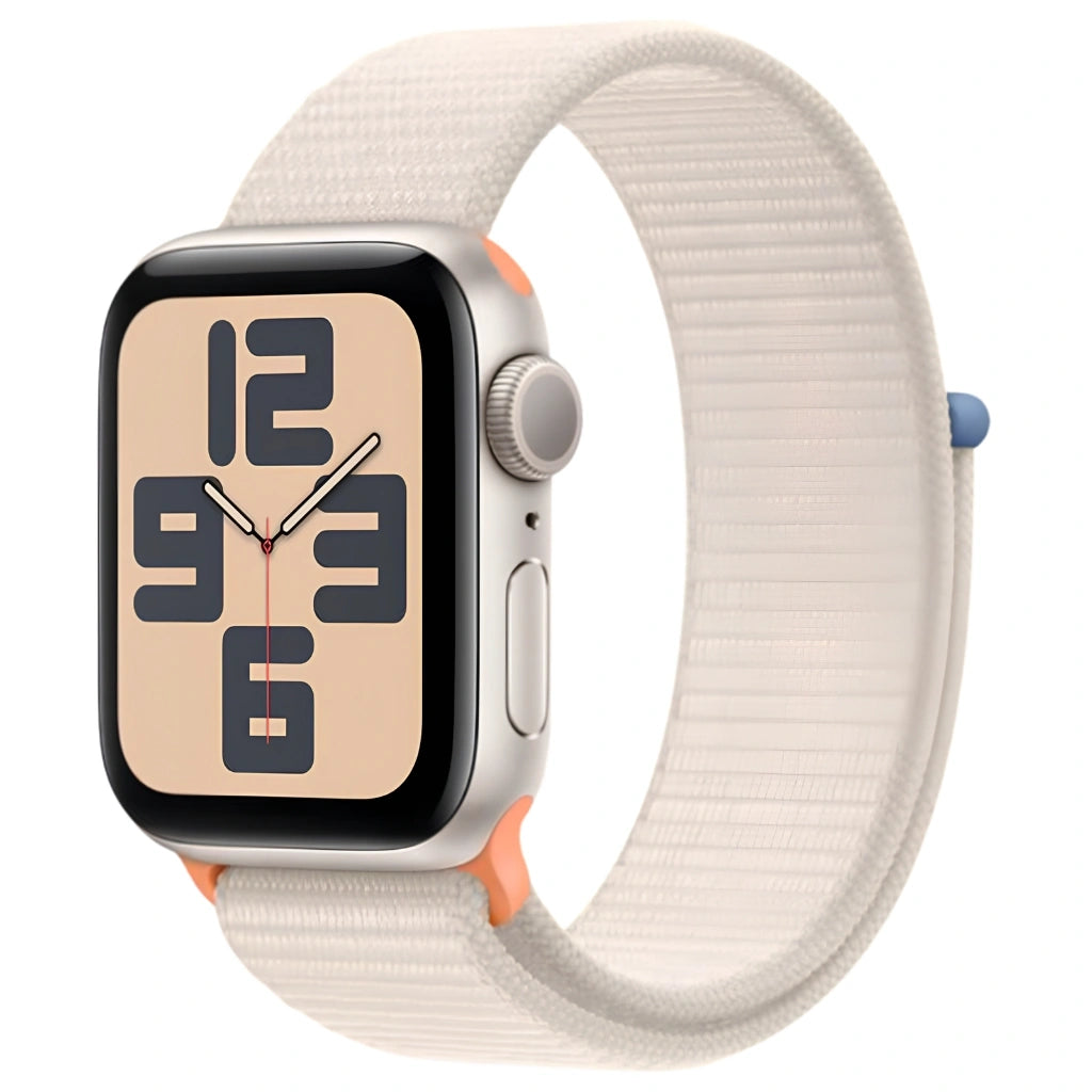 Brand New and Refurbished Apple watch se 2nd generation GPS Starlight aluminium case Starlight textile solo loop