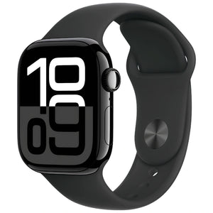 Brand new and refurbished Apple watch series 10 GPS Jet black aluminium case Black sport band