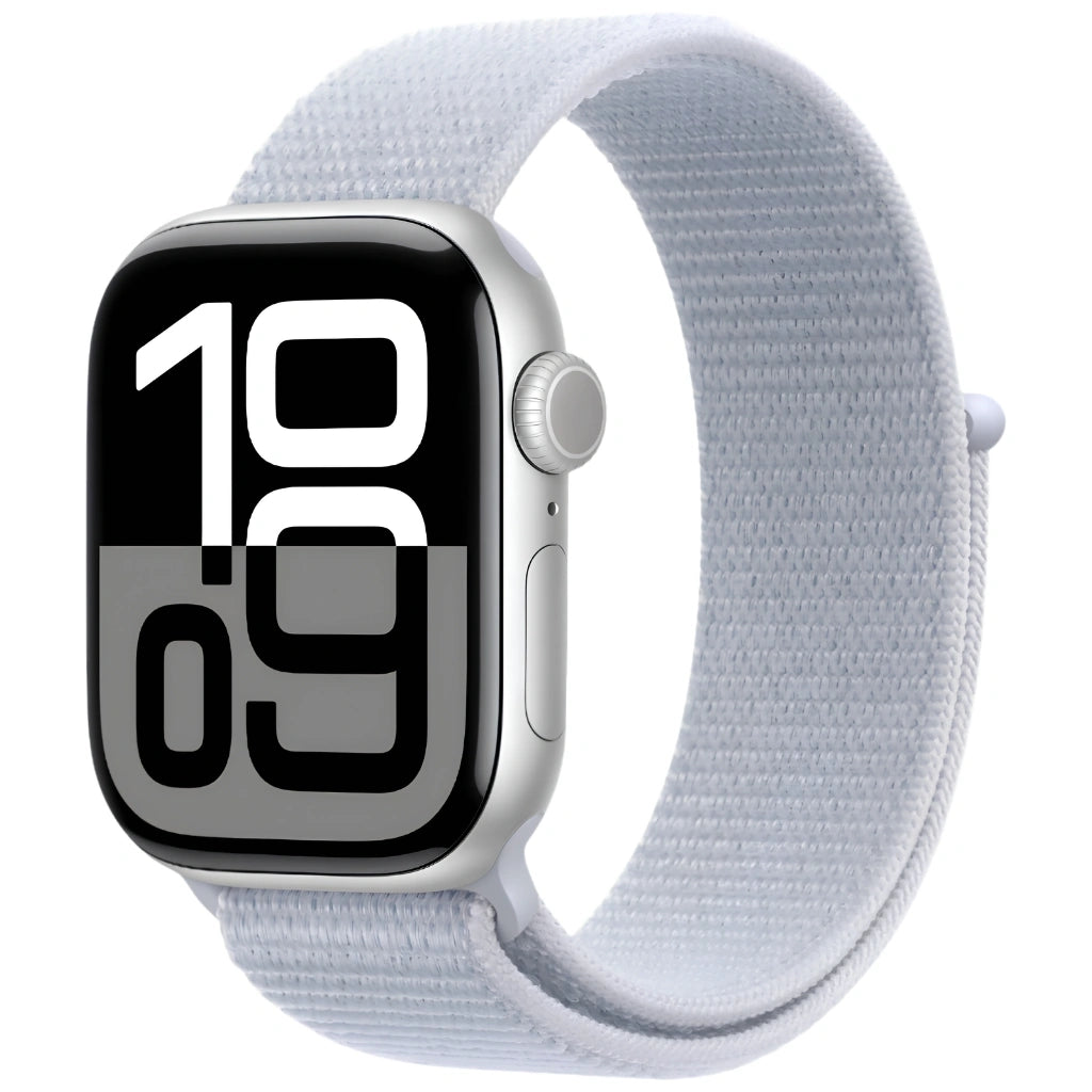 Brand new and refurbished Apple watch series 10 Cellular silver aluminium case blue cloud solo loop