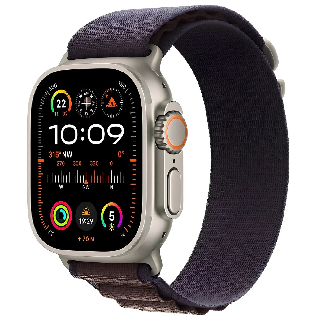 Refurbished Apple Watch Ultra 2 Natural Titanium Case Indigo Alpine Loop