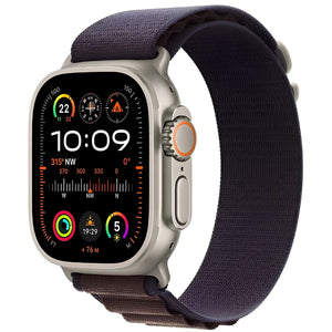 Refurbished Apple Watch Ultra 2 Natural Titanium Case Indigo Alpine Loop