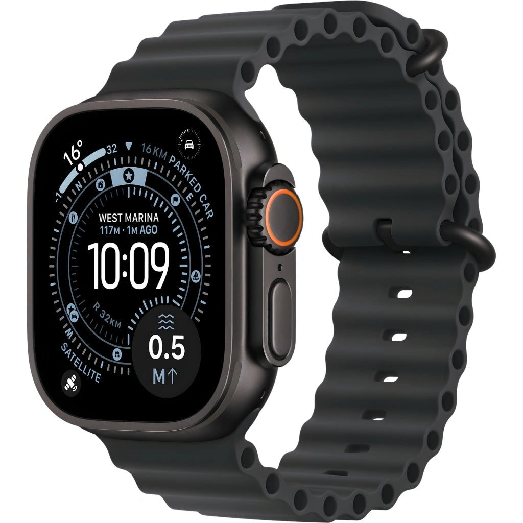 Refurbished Apple Watch Ultra 3 49MM Black Titanium Case with Black Ocean Band