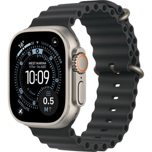 Refurbished Apple Watch Ultra 3 49MM Natural Titanium Case with Black Ocean Band