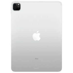 Apple iPad Pro 2nd gen 11-inch in Silver, showcasing the smooth silver back with dual rear cameras