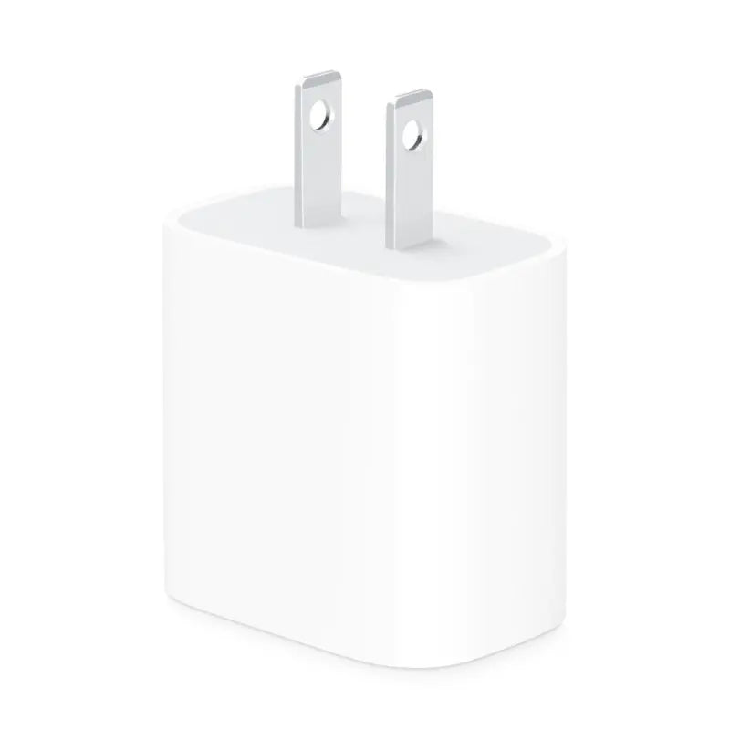 Apple Original USB-C Power Adapter 2 Pin Plug - 20W - Free Charging Cable