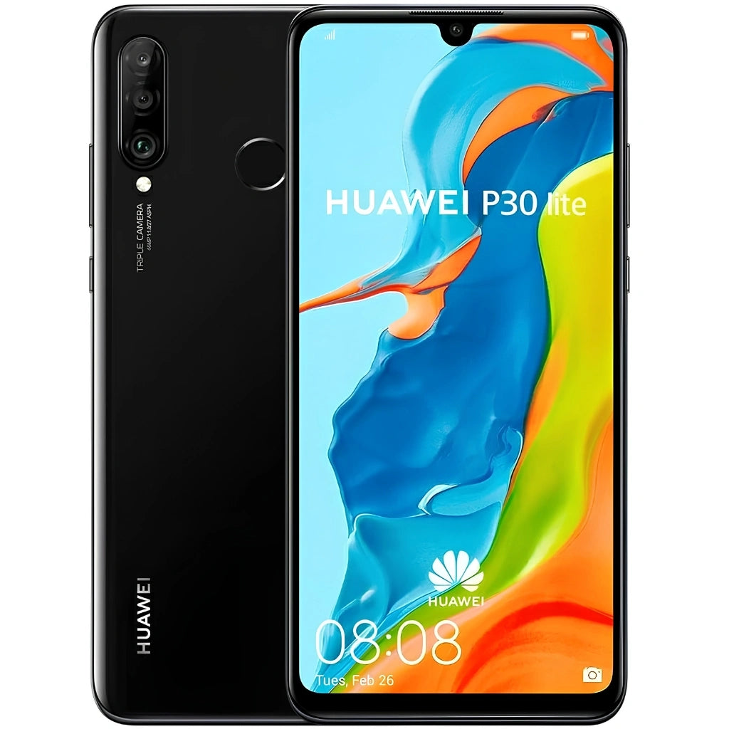 Refurbished Huawei P30 Lite Midnight Black