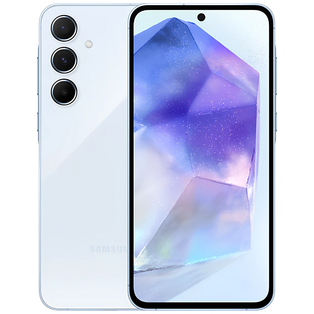 Brand New and refurbished Samsung Galaxy A55 Iceblue