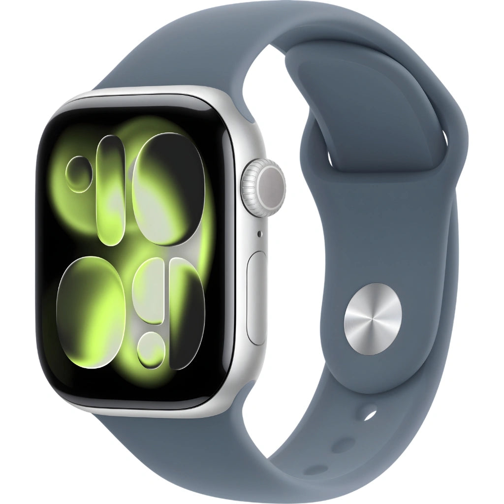 Refurbished Apple Watch Series 11 Silver  Aluminium Case Anchor Blue Sport Band