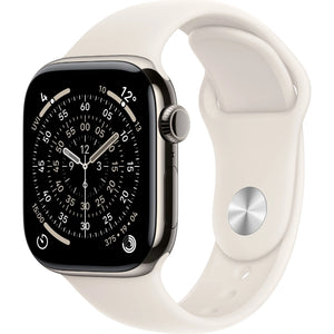 Refurbished Apple Watch Series 11 Natural Titanium Case Starlight Sport Band