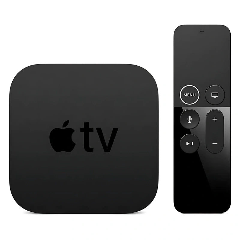 Apple TV HD with Siri Remote displayed, showcasing his premium quality, intuitive touch interface, and voice control capabilities