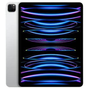 Apple iPad Pro 4th gen 11-inch M2 Cellular in Silver, showcasing the front display and smooth silver back with dual rear cameras