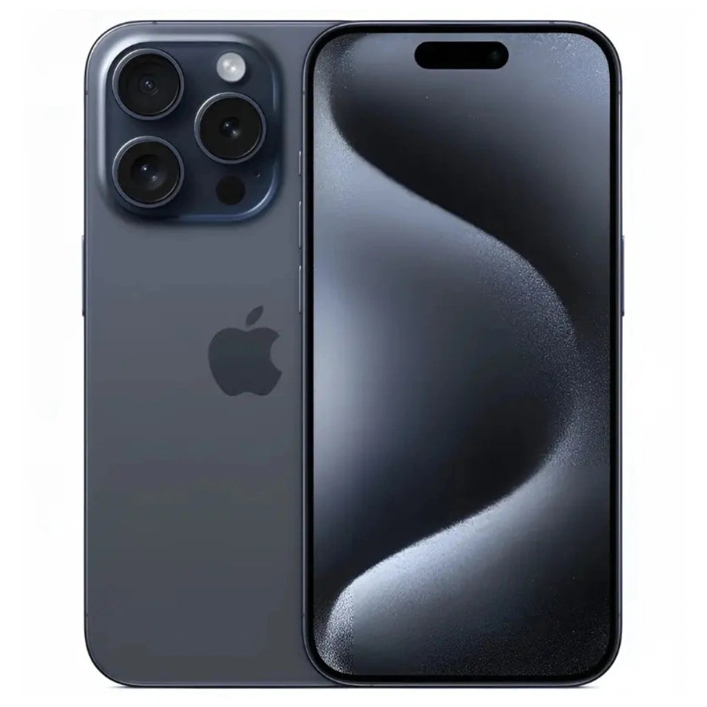 Refurbished Apple iPhone 15 Pro Blue Titanium Smartphone