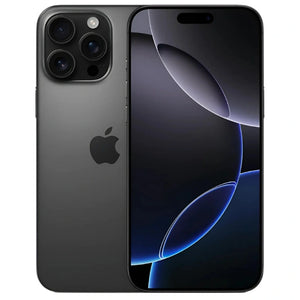 Refurbished Apple iPhone 16 Pro Max Black Titanium Smartphone eSIM only