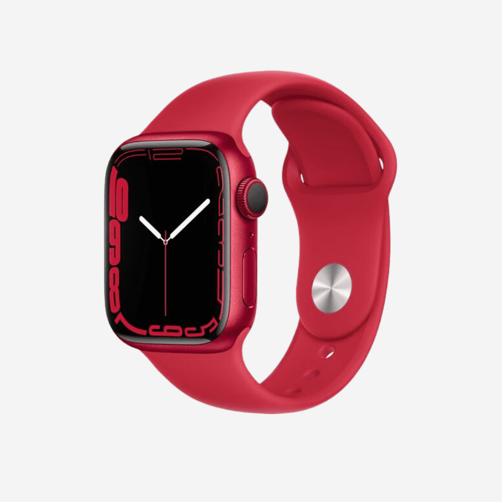 Apple Watch Series 7, 41mm, GPS [2021] - (PRODUCT) RED Aluminium Case with (PRODUCT)RED Sport Band